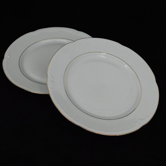 Baum Brothers Other - Lot of 2 Baum Southington Golden Rhapsody Dinner Plate 10.5" Gold Trim China